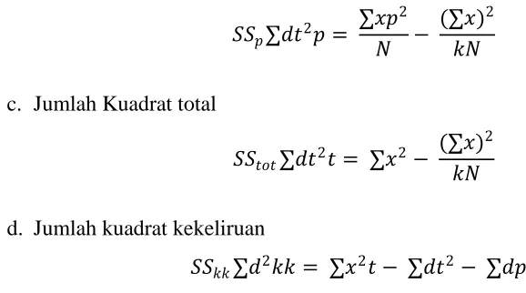Tabel 3.9 Format ANAVA 