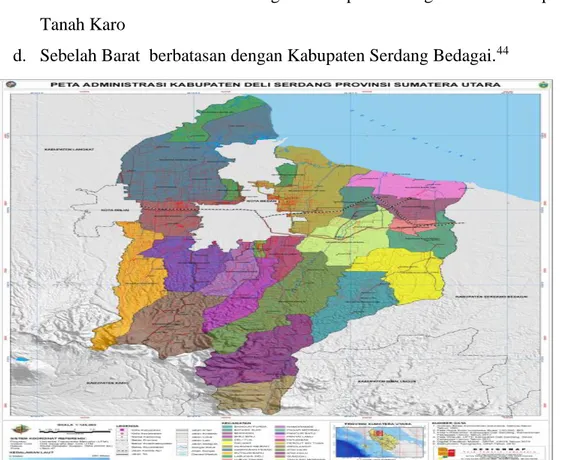 Gambar 4.1. Peta Kabupaten Deli Serdang 