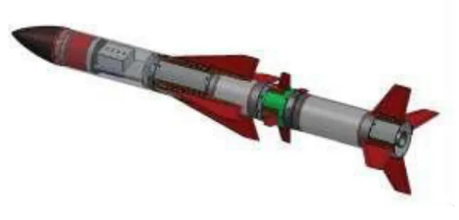 Gambar 1 Prototipe Roket RKX-200 LAPAN 
