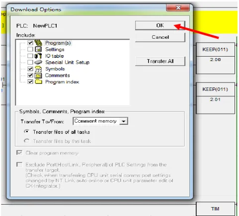 Gambar 2.19 Transfer To PLC 1 OK 