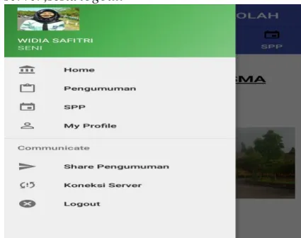 Gambar 13.Tampilan Menu pilihan  