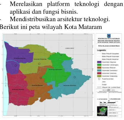 Gambar 6 Peta wilayah Kota Mataram 