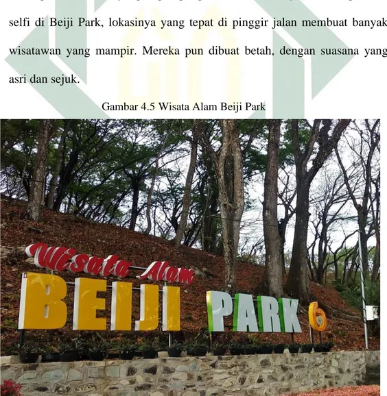 Gambar 4.5 Wisata Alam Beiji Park 
