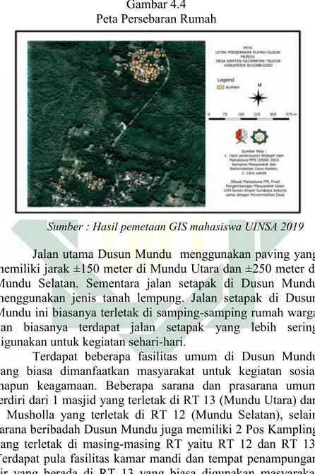 Gambar 4.4 Peta Persebaran Rumah