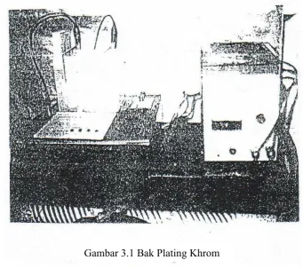 Gambar 3.1 Bak Plating Khrom 