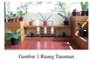 Gambar 1.Ruang Tanaman 