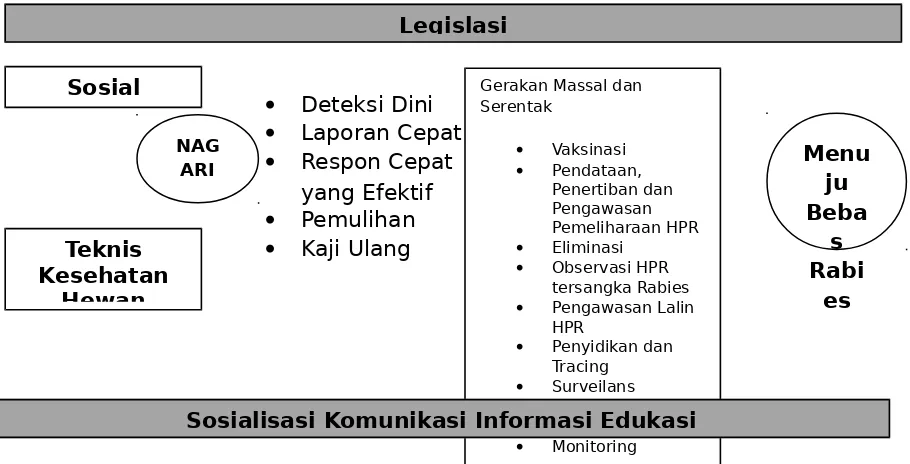 Gambar 1. Strategi Penanggulangan Rabies Pada HPR