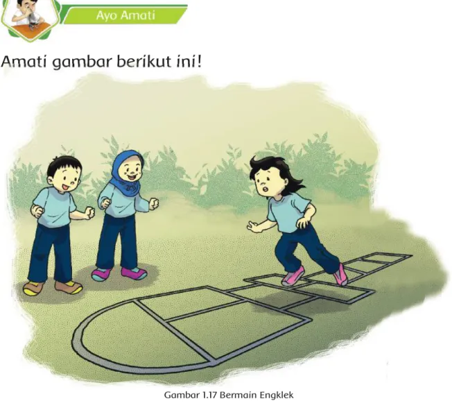 Gambar 1.17 Bermain Engklek 