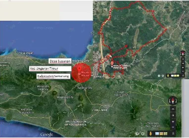 Gambar 5.2 Foto Satelit Kawasan Wana Wisata Penggaron, Kabupaten Semarang Sumber: Google.com, Dinas Kebudayaan dan Pariwisata Jawa Tengah (2015) 