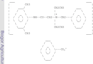 Gambar 7.  Struktur molekul denatonium benzoate 
