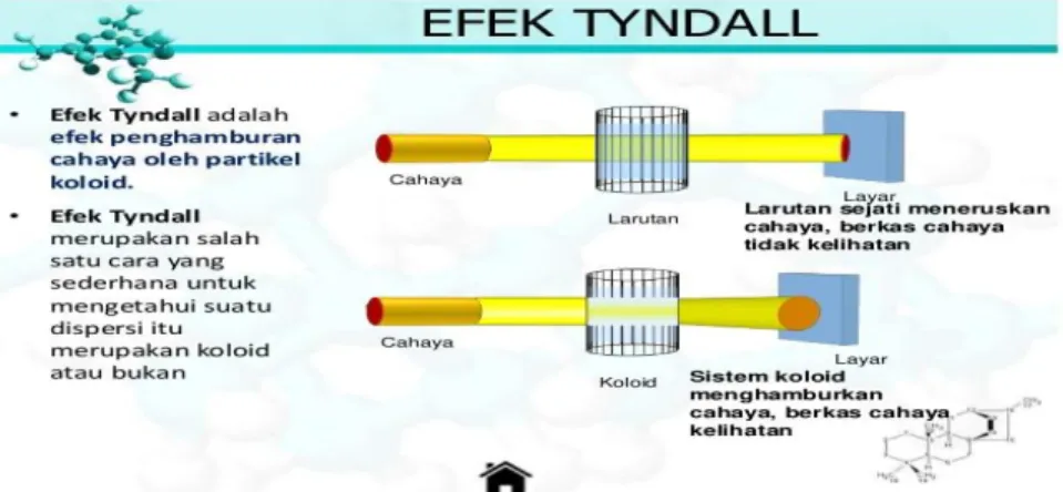 Gambar 2.2 Effek Tyndall  3.  Adsorpsi 