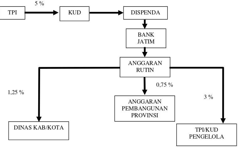 Gambar 2.8  Bagan aliran fungsional yang terjadi di TPI di Jawa Tengah 