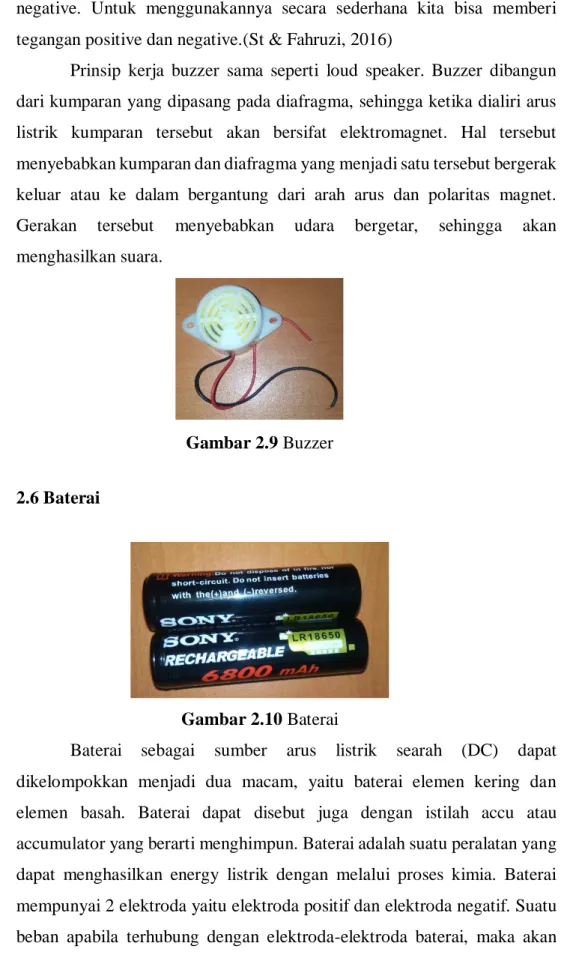 Gambar 2.9 Buzzer 