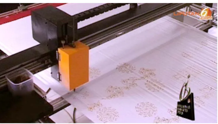 Gambar 5: salah satu teknologi mesin batik printing 