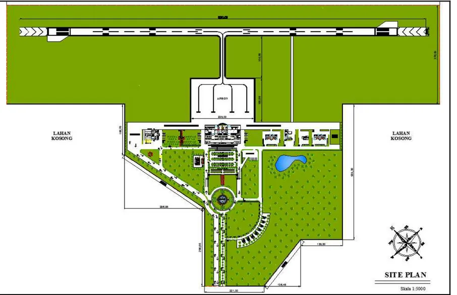 Gambar 8: Site Plan Bandar Udara Sukadana 