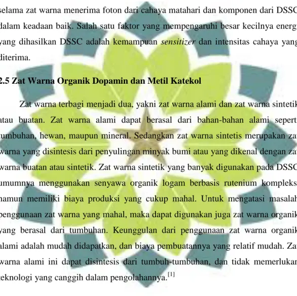 Gambar 2.3 Skema Prinsip Kerja DSSC [17]