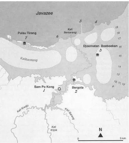 Figure 1 : Map of Semarang before 1600 