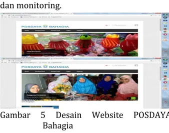 Gambar  5  Desain  Website  POSDAYA  Bahagia