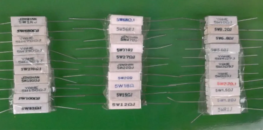 Gambar 5: Jenis-jenis resistor 