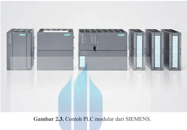 Gambar 2.3.  Contoh PLC modular dari SIEMENS. 
