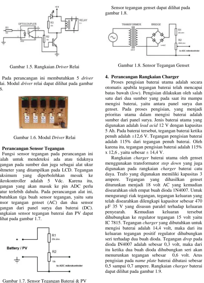 Gambar 1.7. Sensor Tegangan Baterai &amp; PV 