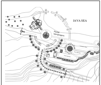 Fig. 2. The Site Plan of Ujungnegoro 