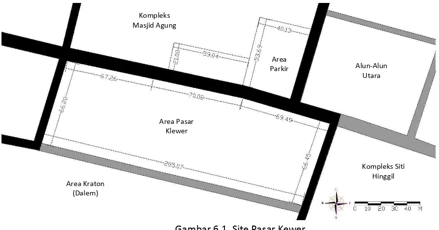 Gambar 6.1. Site Pasar Kewer 