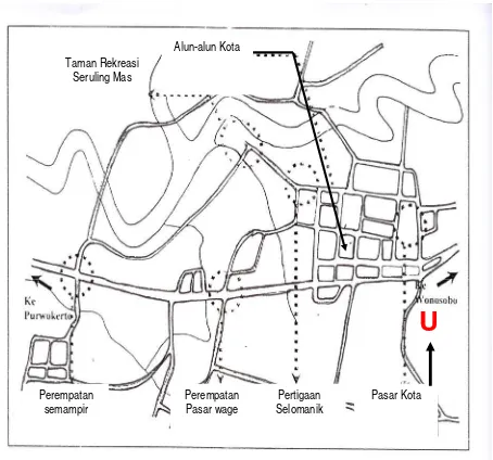Gambar  1.3  Site Plan Makro Kawasa Alun-alun Kota Banjarnegara 