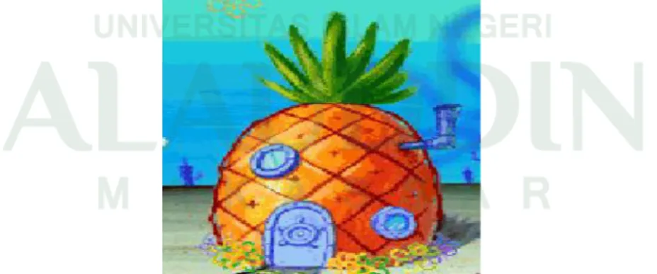 Gambar 4.3 Rumah Nanas Milik Spongebob