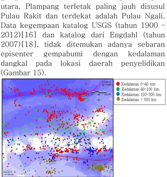 Gambar 14. Peta intensitas gempabumi tanggal 19 Agustus  2018 berdasarkan pengamatan lapangan dan data BMKG