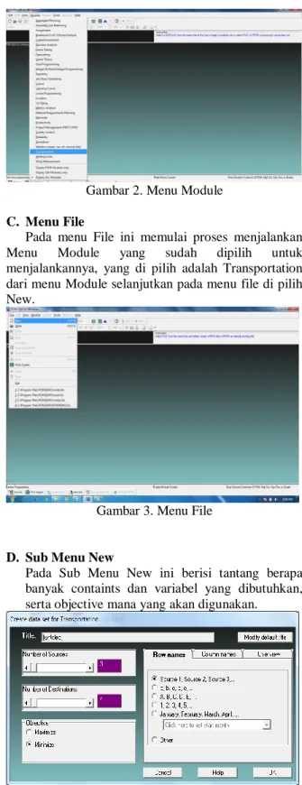 Gambar 2. Menu Module 