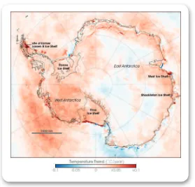 Figure 4. 12 The change in Antarctica’s temperature in the last 30 years