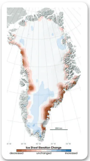 Figure 4. 14 The sea level rise until year 2100, relative to sea level in 2000