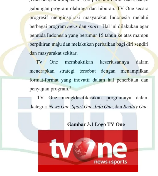 Gambar 3.1 Logo TV One 