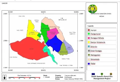 Gambar 2. Peta Kabupaten Samosir 