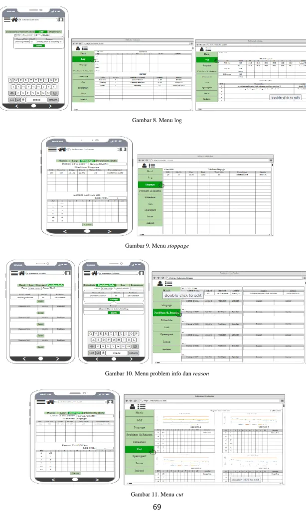 Gambar 8. Menu log 