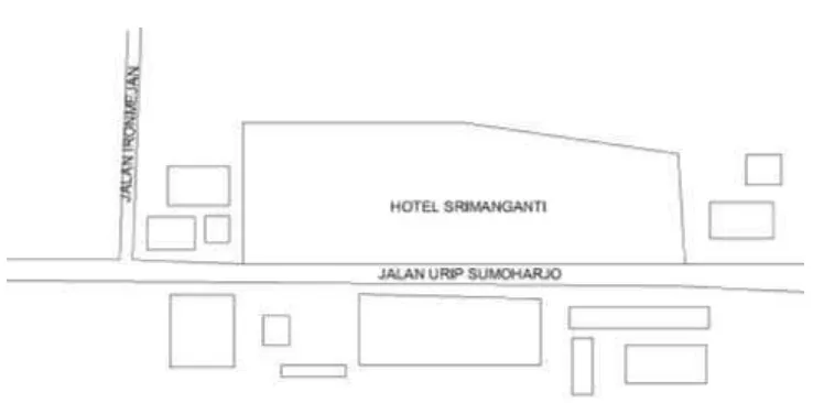 Gambar 5.1 Tapak Hotel Srimanganti 