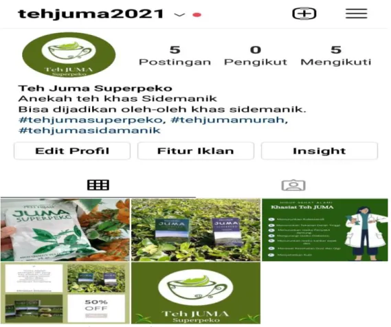 Gambar 2 : Account Istagram  
