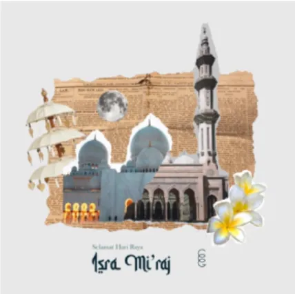 Gambar 3.13. Greeting post Isra Miraj 