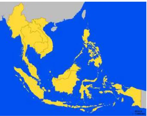 Gambar 1.1 Peta Wilayah ASEAN  (sumber: www.google.com) 