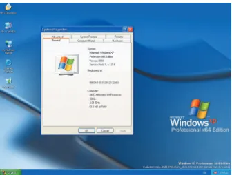 Tabel Perbandingan Architectural antara Microsoft Windows XP Professional and Windows XP x64 Edition.