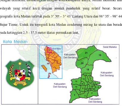 Gambar 1 (Peta Kota Medan) 