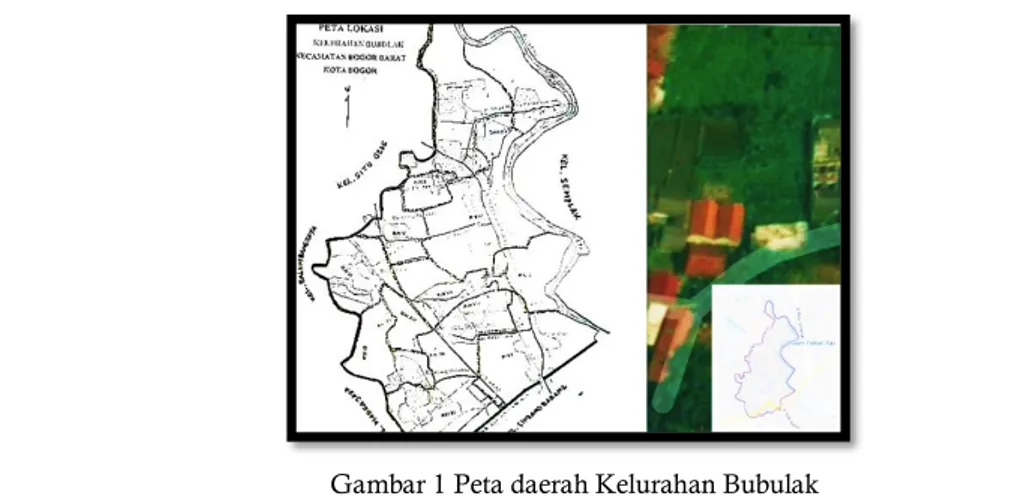 Gambar 1 Peta daerah Kelurahan Bubulak   Sumber: www.kotabogor.go.id 
