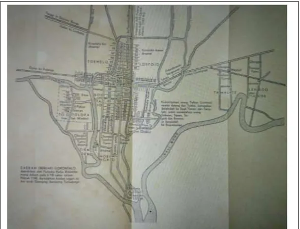 Gambar 2. Morfologi Kota Gorontalo Masa Kerajaan Islam Rancangan Sultan Botutihe 