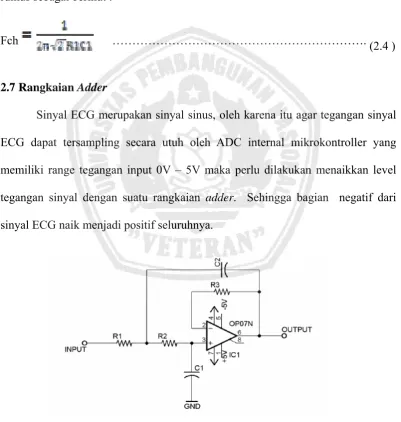 Gambar 2.16 Filter Low Pass Orde 2 