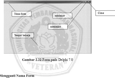 Gambar 2.22 Form pada Delphi 7.0 