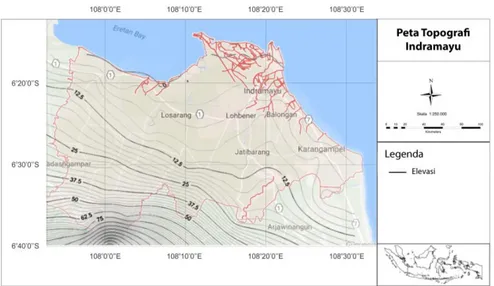 Tabel 2 Topografi Kabupaten Indramayu 