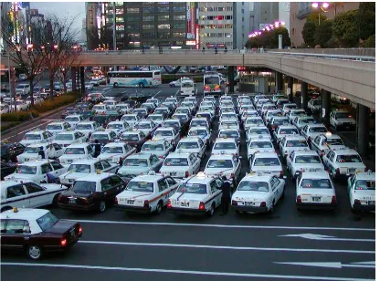 Figure 5 “Taxi” Mode of Transport in Japan