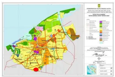 Gambar III.1. Peta tata ruang wilayah Banda Aceh Sumber: http://www.bandaacehkota.go.id/ 