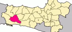 Gambar 3.1 Peta Purwokerto dalam Peta Jawa Tengah 